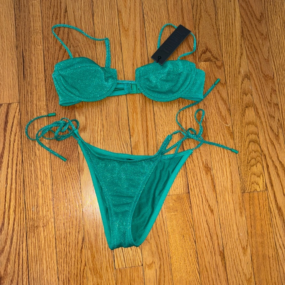 TOP ONLY - Triangl Mala Jaded Sprakle Bikini